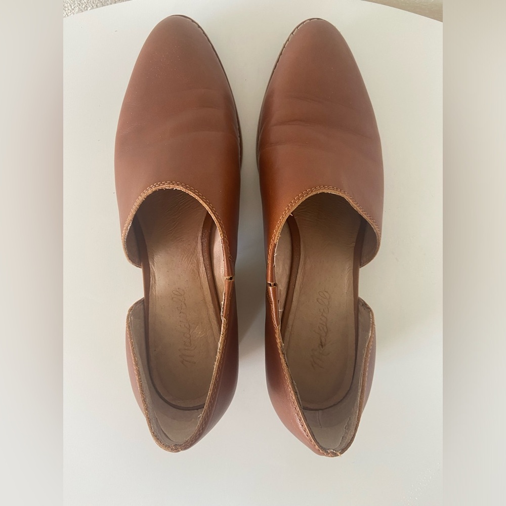 Madewell Lucy Asymmetrical in Leather English Saddle - Picture 3 of 8